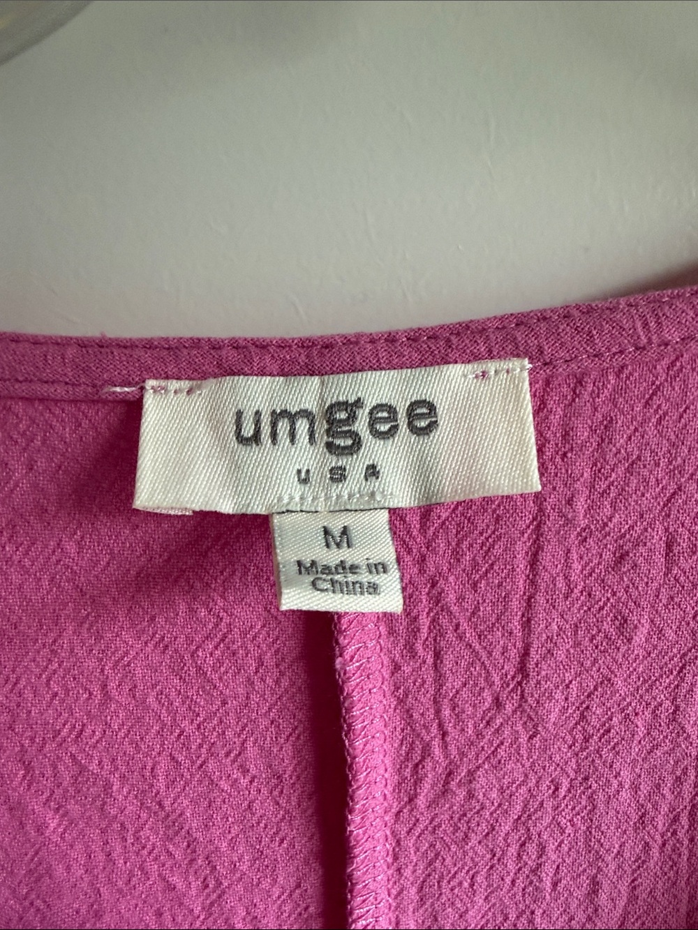 Umgee Pink Embroidered Ruffle Pom-Pom Sleeveless Blouse - Picture 2 of 4